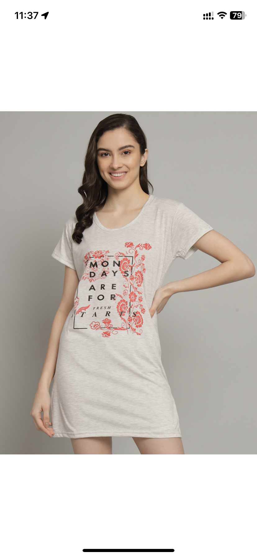 Women's Cotton Long Tshirt